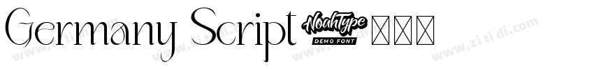Germany Script字体转换